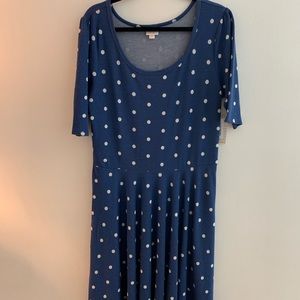 Lularoe Nicole dress size 3xl polka dots!